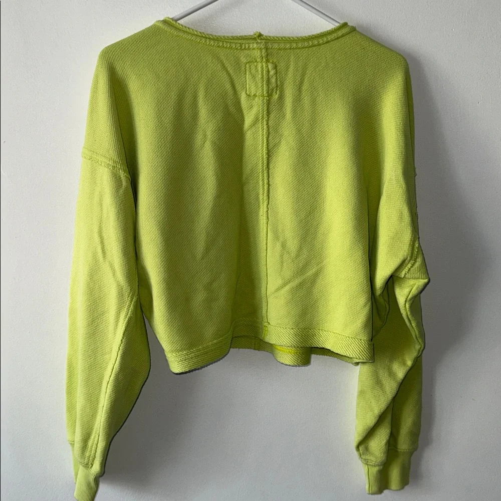 Aerie Vibrant Lime Sweatshirt - Picture 6 of 6